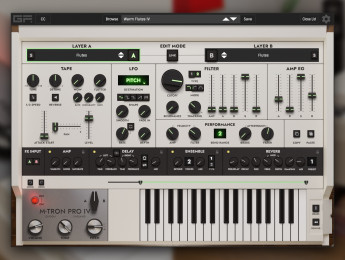 GForce M-Tron Pro IV, cuarta versión de un potente Mellotron M400 virtual