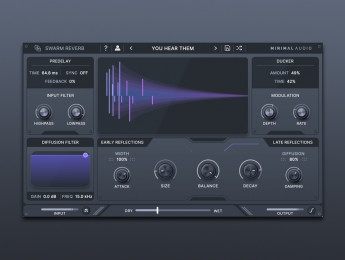 Minimal Audio Swarm Reverb, un plugin de reverb creativa y exuberante por 29€