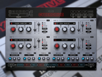 JMG Sound Cyberdrive, un plugin con 64 tipos de distorsión, triple motor, multiefectos y más por 15€