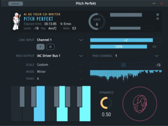 Algoriffix Pitch Perfekt: control MIDI desde la voz gratis