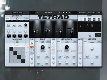 Physical Audio Tetrad: modelado físico, síntesis granular y mucha modulación en el mismo plugin