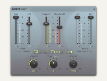 Crave DSP Stereo Enhancer, un económico plugin para mejorar el campo estéreo