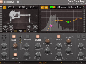 SSL Acoustifier: grabaciones de guitarra acústica con calidad de estudio sin micros, solo con DI