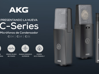 Nueva familia AKG C-Series: tres micrófonos accesibles para creadores y home studios