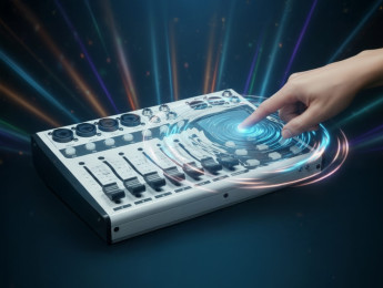 Proel Digipad8: mezclador digital compacto con faders motorizados, pantalla táctil y control inalámbrico