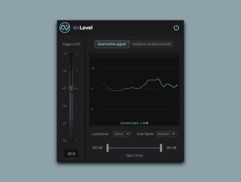 Accentize dxLevel, un plugin gratuito de loudness automático para diálogos y voces