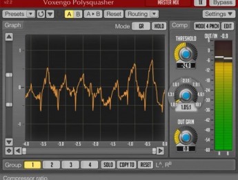Voxengo actualiza el compresor Polysquasher
