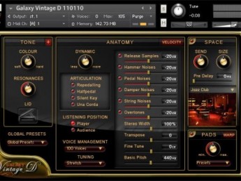 Ya está disponible Galaxy Vintage D de Galaxy Pianos