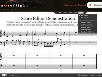 Noteflight presenta Crescendo, la evolución de su editor de partituras online