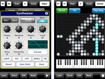 Aurora Sound Studio, un Tenori-On en el iPhone