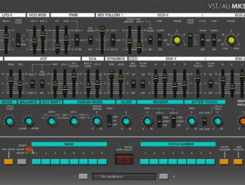 ReKon Audio lanza un editor VST/AU para el sinte Roland MKS-80