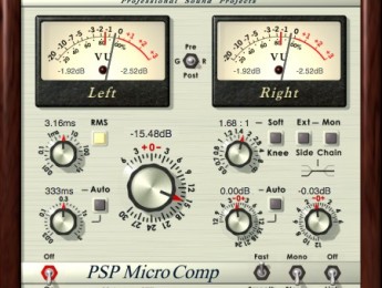 PSPaudioware actualiza PSP MasterComp (64-Bit) y lanza PSP MicroComp