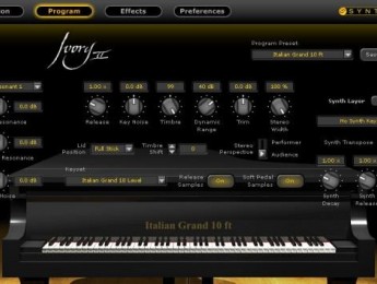 Nuevo piano Ivory II - Italian Grand de Synthogy