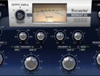 Midnight Suite, versiones virtuales del compresor y ecualizador de la mesa Forté de Focusrite