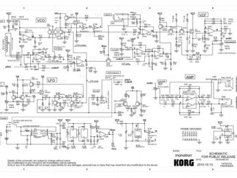 Korg libera el esquema del Monotron