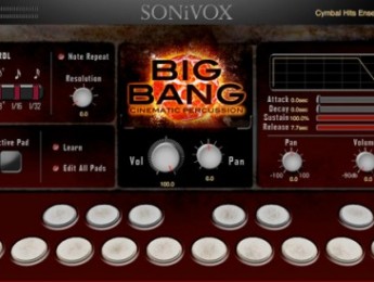 Big Bang, la percusión "enorme" llega a SONiVOX