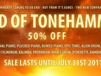 Tonehammer llega a su fin y rebaja librerías al 50%