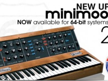 Minimoog V de Arturia ahora a 64-Bit y compatible con Lion