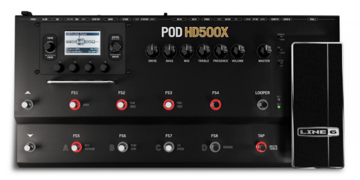 ギター LINE6 POD HD500X Line 6 ha anunciado POD HD500X, su nuevo procesador multi-efectos