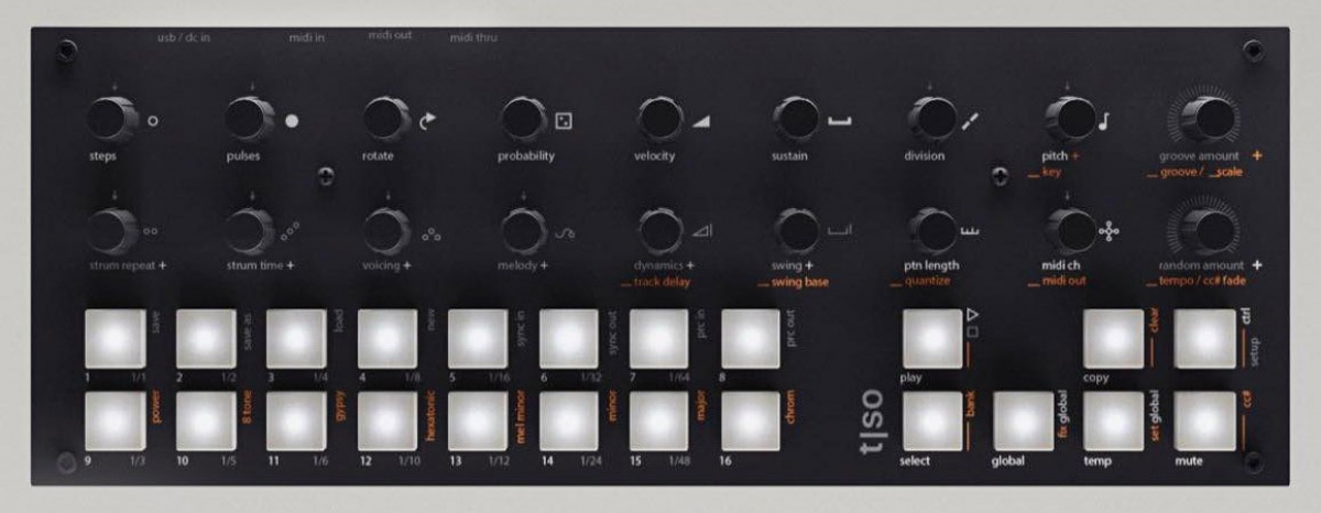 torso t-1 midiコントローラーモジュラーシンセ