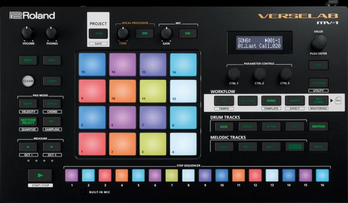 Roland VerseLab MV-1, nueva groovebox todo en uno