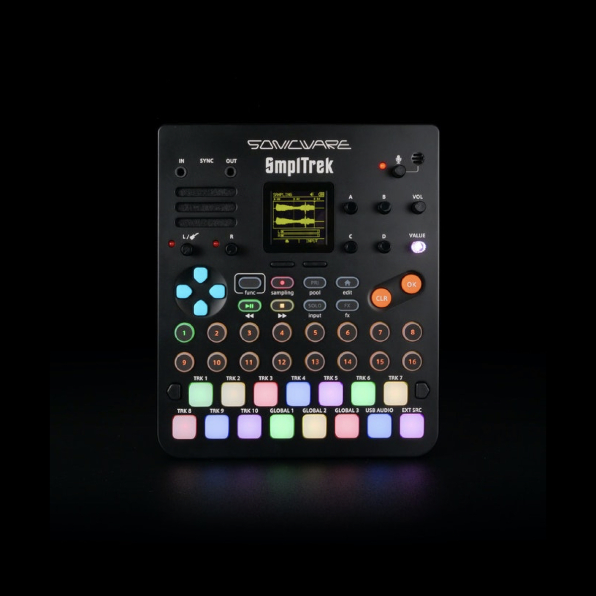 Sonicware SmplTrek, un nuevo sampler portátil llenito de funciones