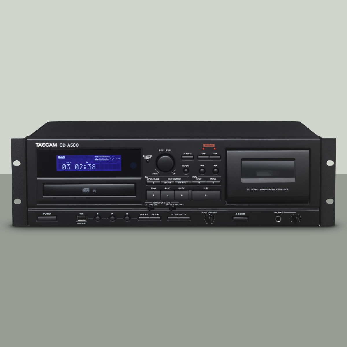 Tascam CD-A580 V2, un reproductor / grabador multisoporte para