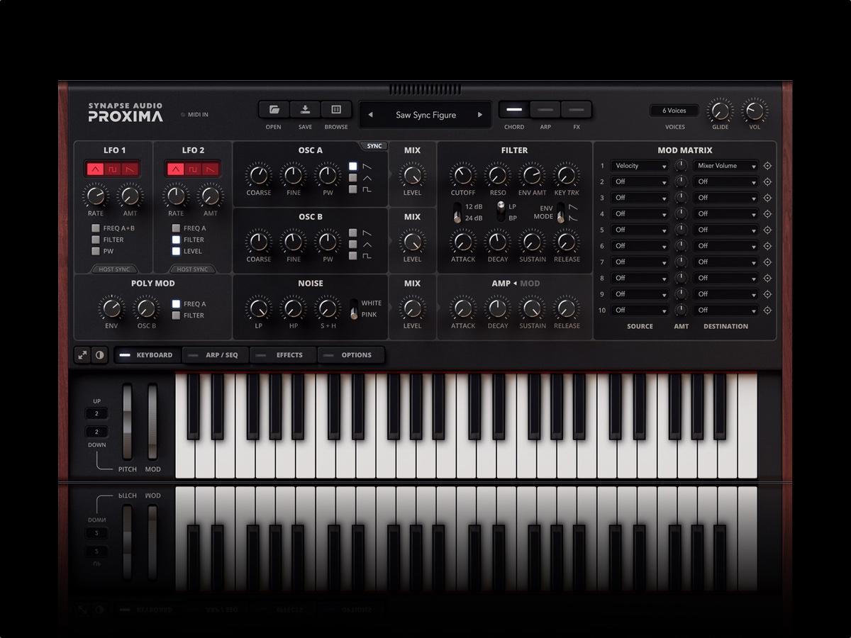 Synapse Audio Proxima: homenaje virtual al Prophet-600