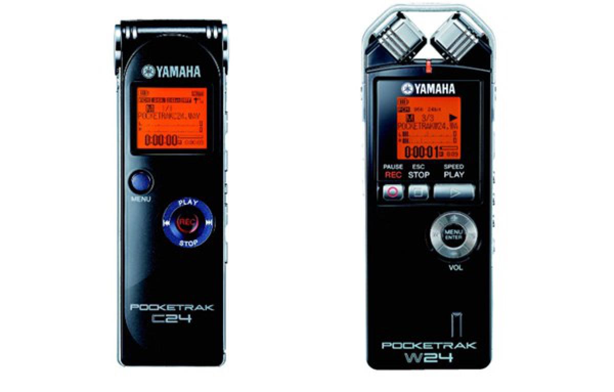 Nuevas grabadoras Pocketrak C24 y Pocketrak W24 de Yamaha