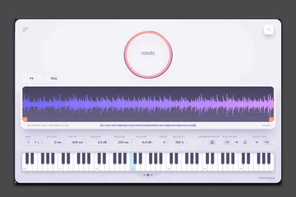 MonkeyC Rando, un sencillo sampler virtual para redescubrir tu librería de sonidos