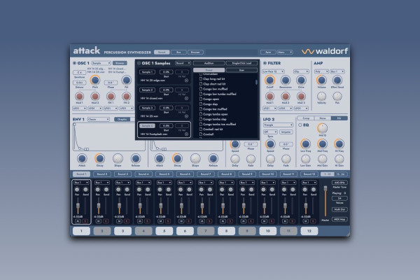 Waldorf Attack 3: renace el clásico sintetizador virtual de percusión