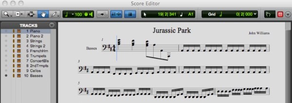 Notes editor. Инструмент score. Es Note Editor.