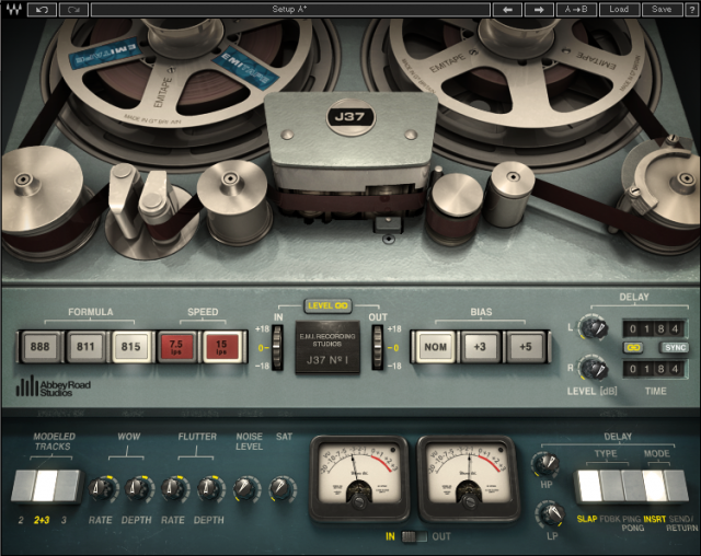 Waves J37 Tape, emulaciÃ³n del primer multipista de Studer