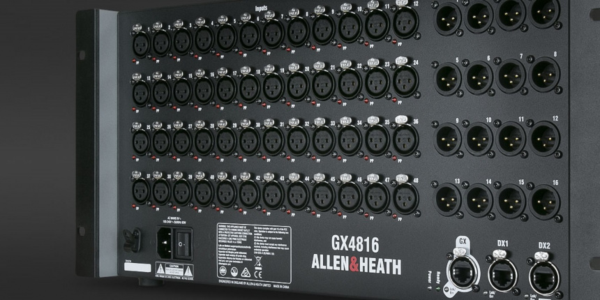 Allen & Heath GX4816, un mastodóntico stagebox digital a 96kHz | Hispasonic