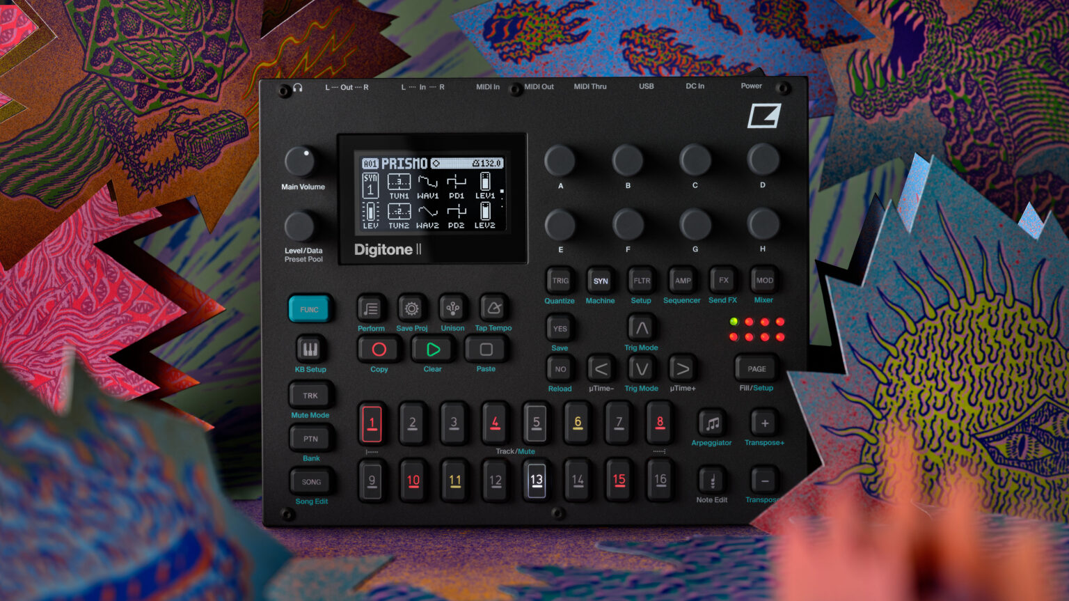 Elektron Digitone II: 16 pistas, 16 voces de polifonía y flujo de