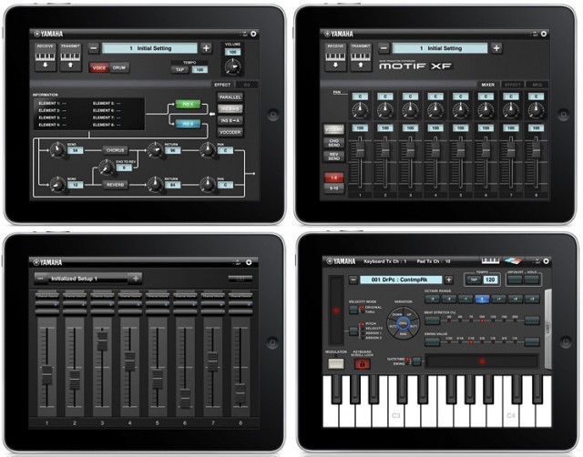 Cuatro apps de iPad para controlar el Yamaha Motif XF Hispasonic