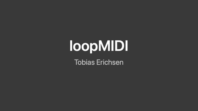 loopMIDI