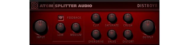 attomsplitter audio distoyr