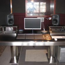 La mesa de inox