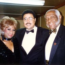 Con Celia Cruz y Pedro Night