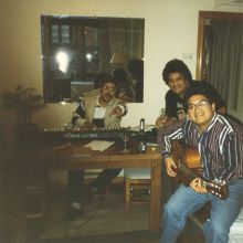 Con musicos de Perú