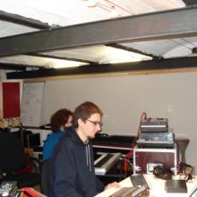 Francesc en su estudio de Reclab