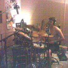 En el estudio con mi banda