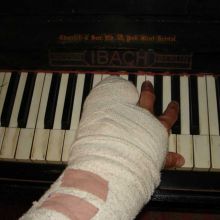 Broken piano saloon