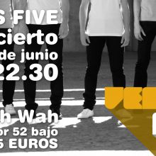 Flyer concierto Wah Wah