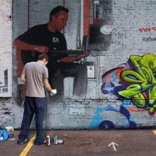 Mikeldi en un Grafitti