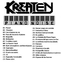 Kreaten - Piano Noise - Back Cover