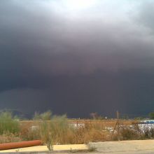 Un día de tormenta de final del verano