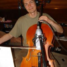 Grabando Cello