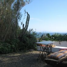 la vista desde la terraza del alojamiento